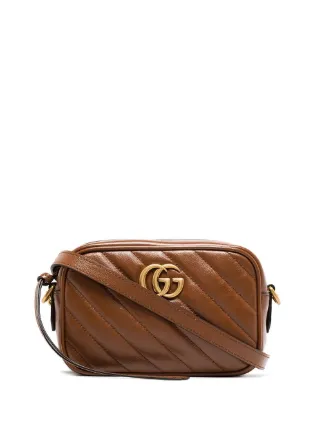 Gucci Diagonal Mini GG Marmont Crossbody Bag