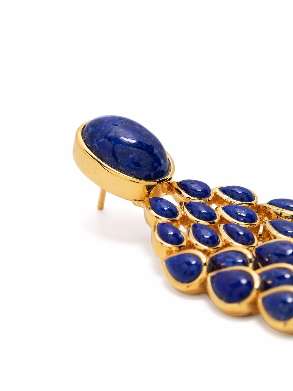 Aurelie Bidermann Lapis Lazuli Cherokee Earrings In Blue