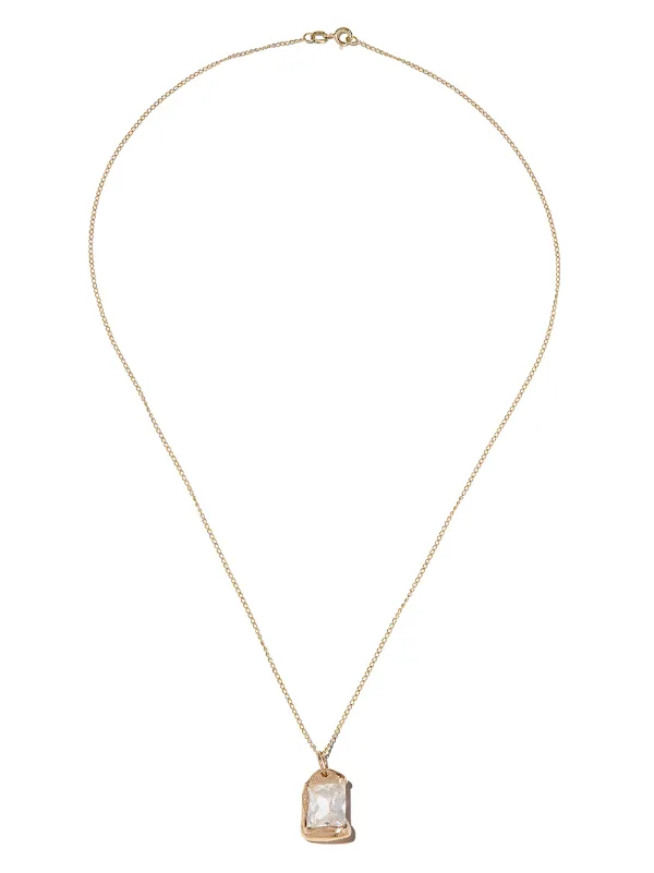 Bleue Burnham 9kt Yellow Gold The Rose Pendant Necklace