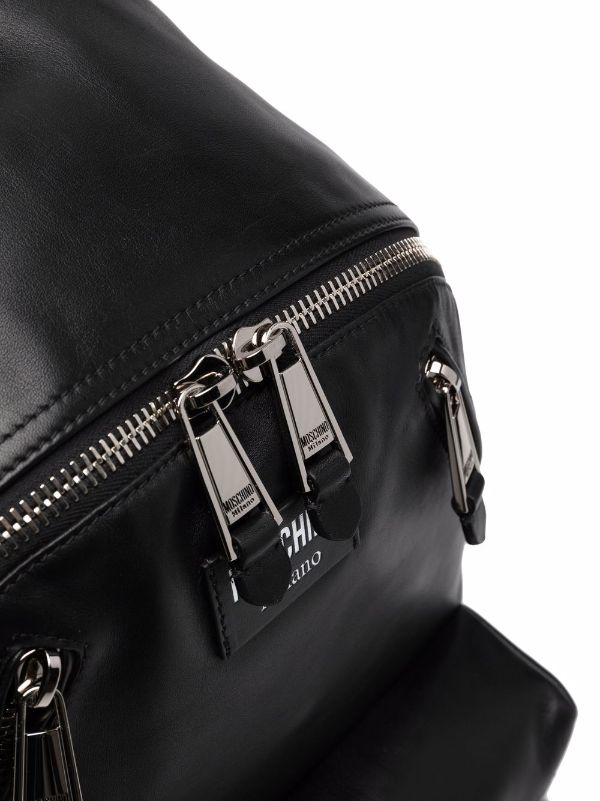 moschino biker backpack