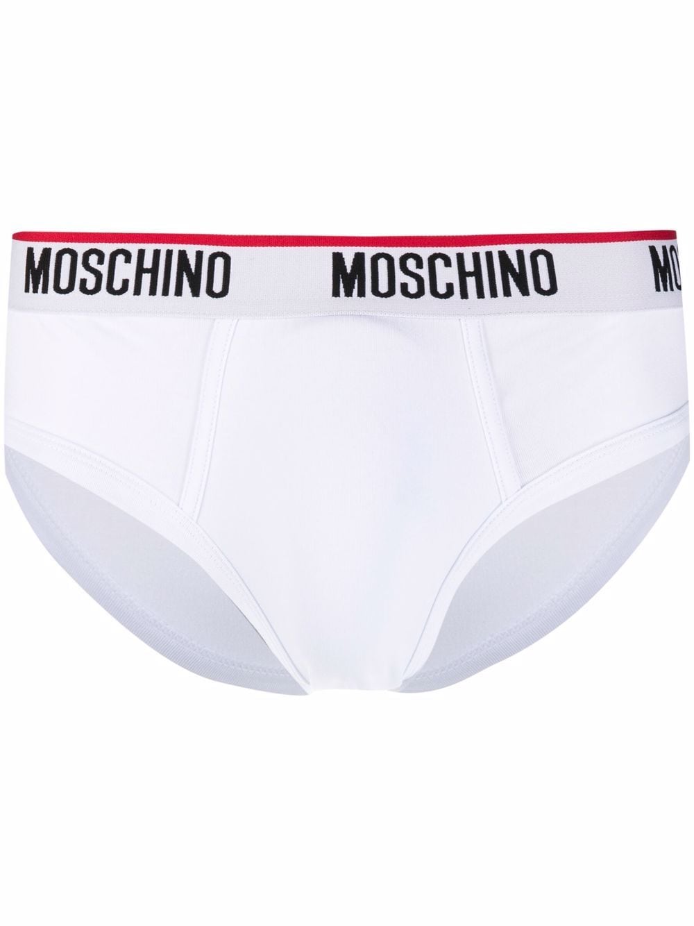 Image 2 of Moschino logo-waistband three-pack briefs