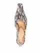 A.W.A.K.E. Mode zebra-print pumps
