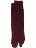 Maison Margiela Tabi knee-high socks - Red