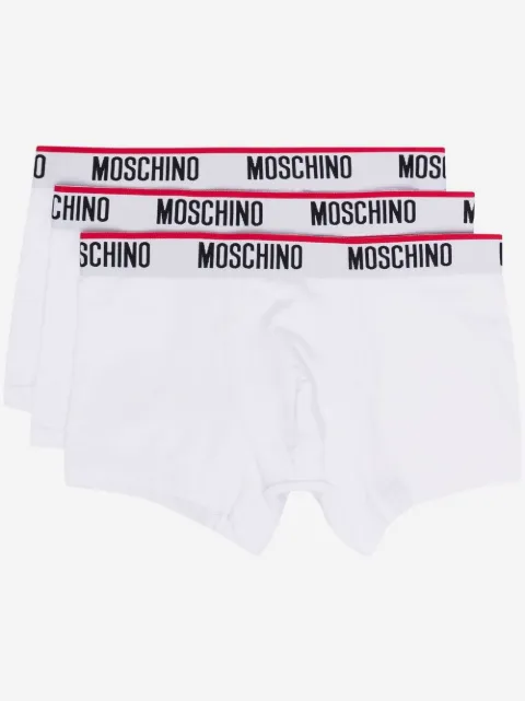 Moschino logo-waistband boxers (set of three)