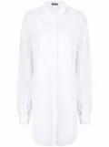 Ann Demeulemeester longline cotton shirt - White