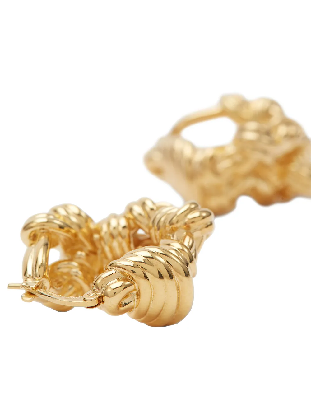 Image 2 of Bottega Veneta Knot hoop earrings