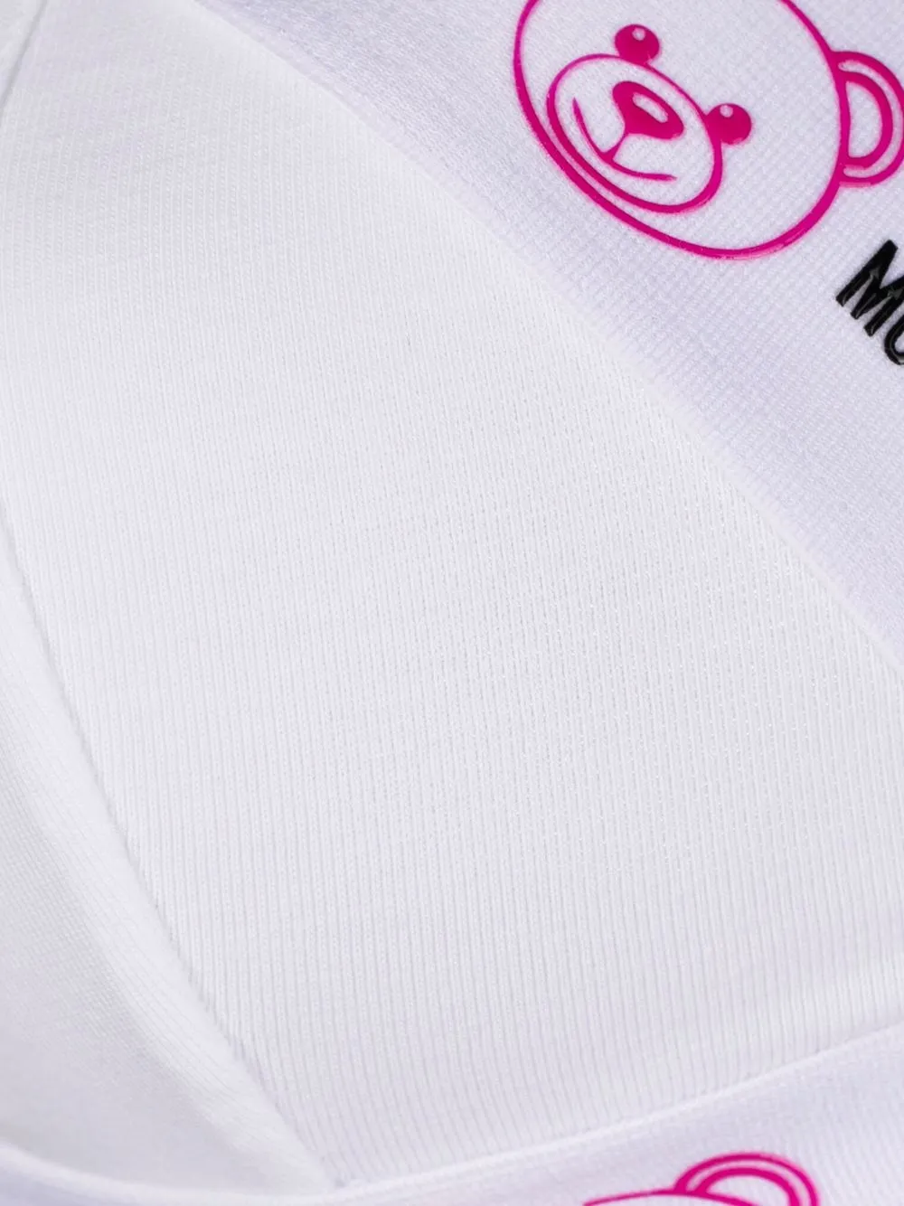 фото Moschino бюстгальтер с треугольными чашками и логотипом