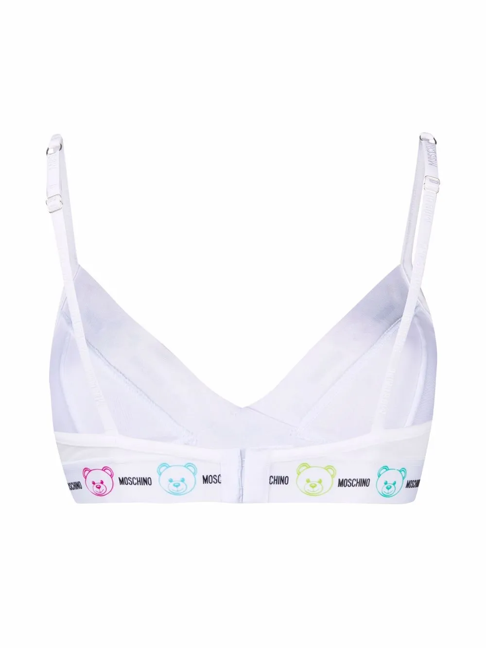 фото Moschino бюстгальтер с треугольными чашками и логотипом