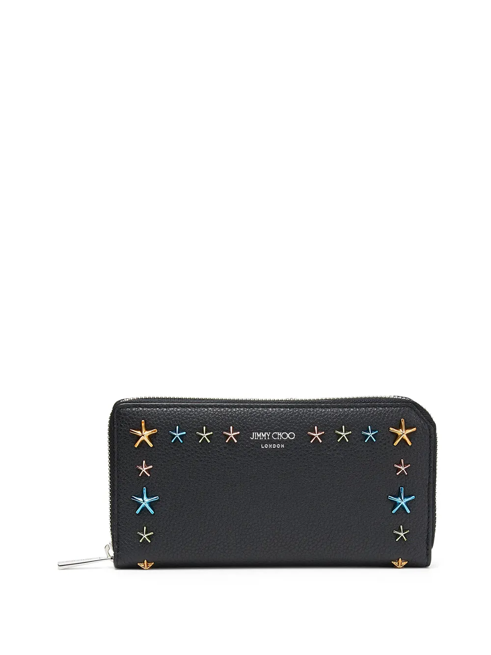 

Jimmy Choo Carnaby star stud-embellished wallet - Black