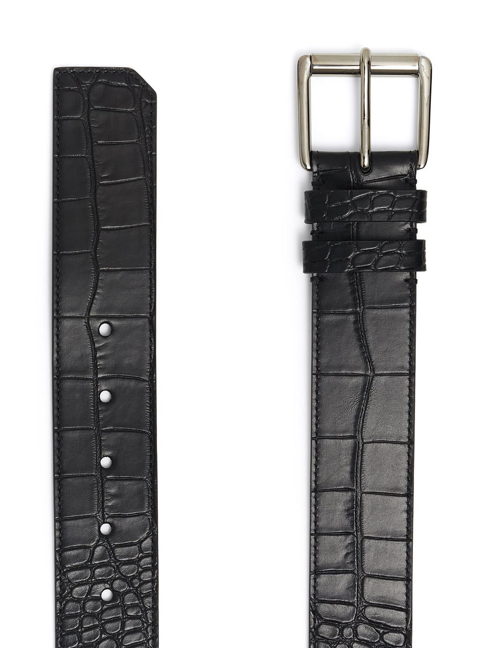 Jimmy Choo Riem met krokodillenleer-effect - Zwart