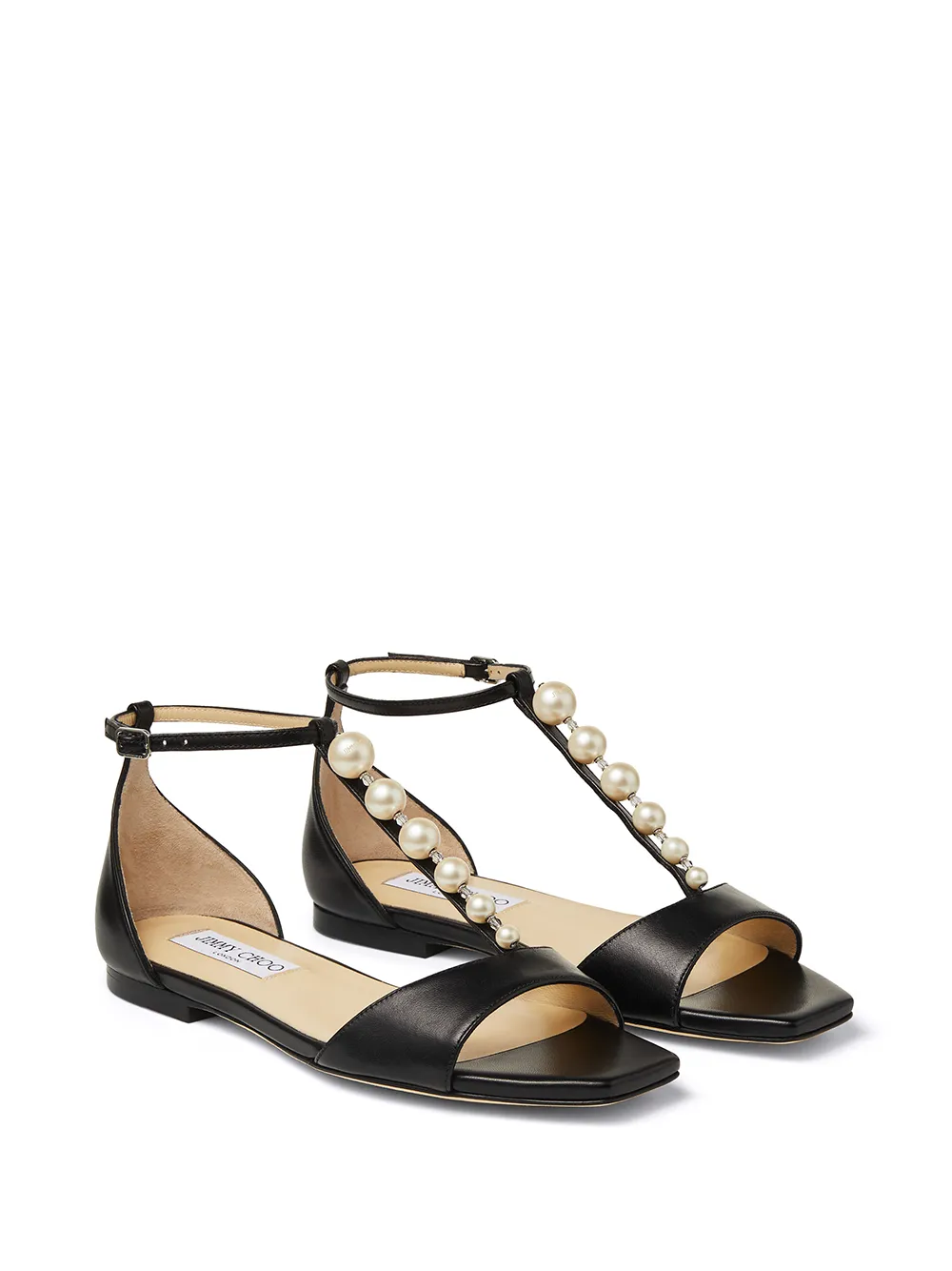 фото Jimmy choo сандалии bella с искусственным жемчугом