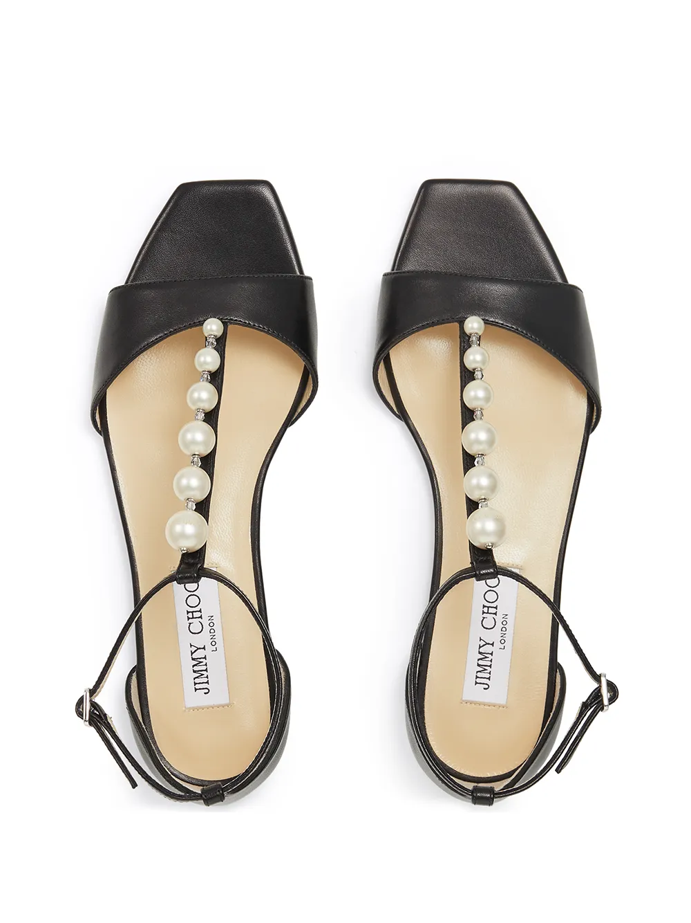 фото Jimmy choo сандалии bella с искусственным жемчугом