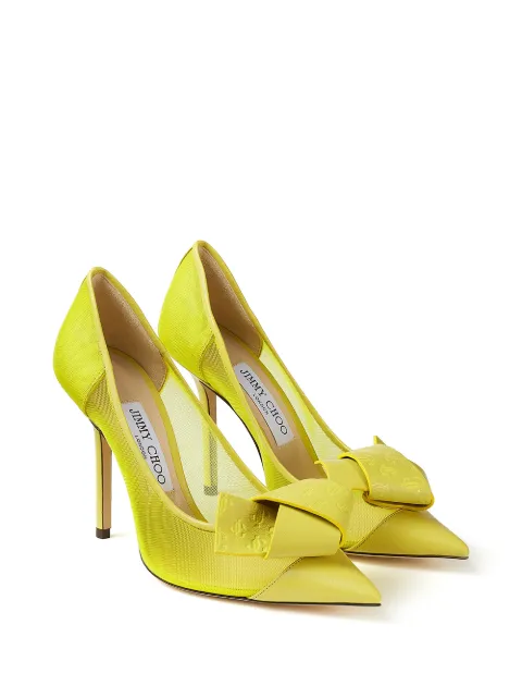 Jimmy Choo Lani 100mm Mesh Pumps - Farfetch