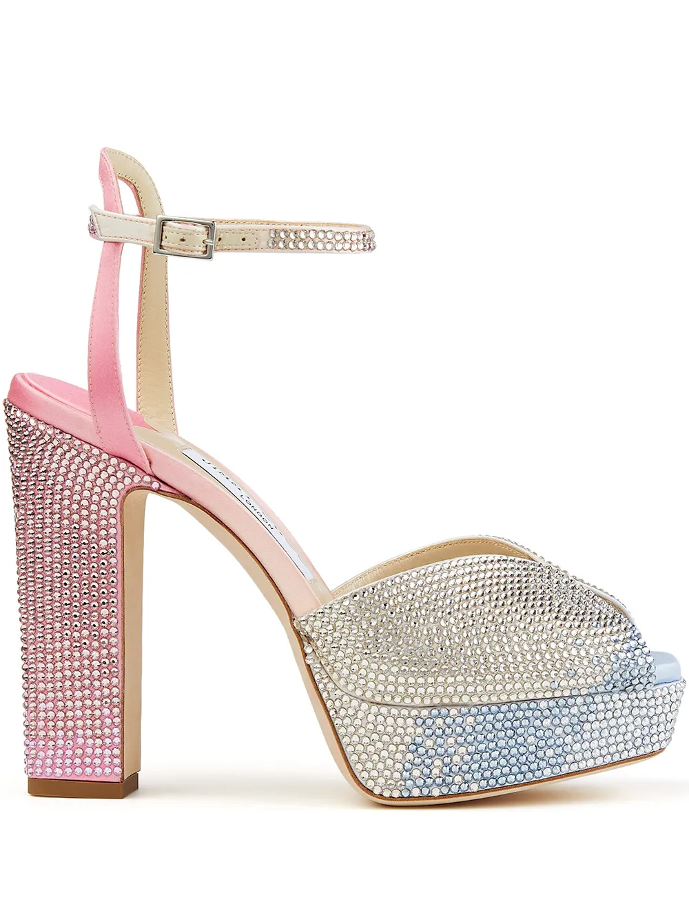 фото Jimmy choo босоножки sacaria с кристаллами