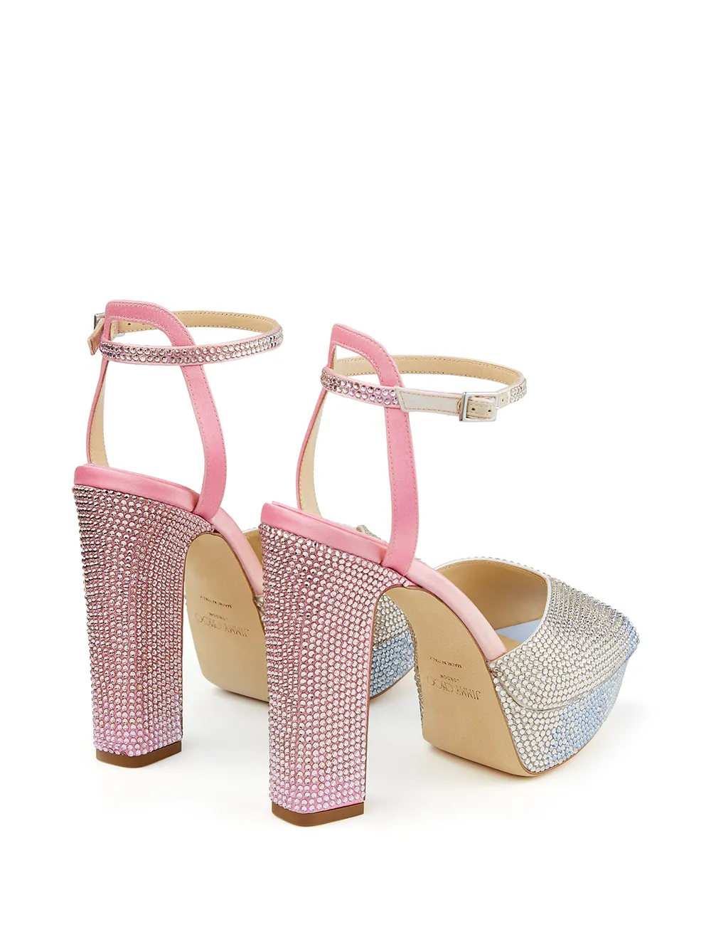 фото Jimmy choo босоножки sacaria с кристаллами