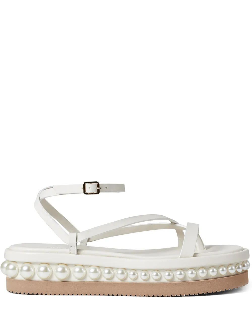 

Jimmy Choo sandalias planas Pine - Blanco