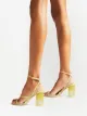Jimmy Choo Sandália Art com salto bloco 85mm