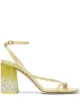 Imagem 1 de Jimmy Choo Sandália Art com salto bloco 85mm