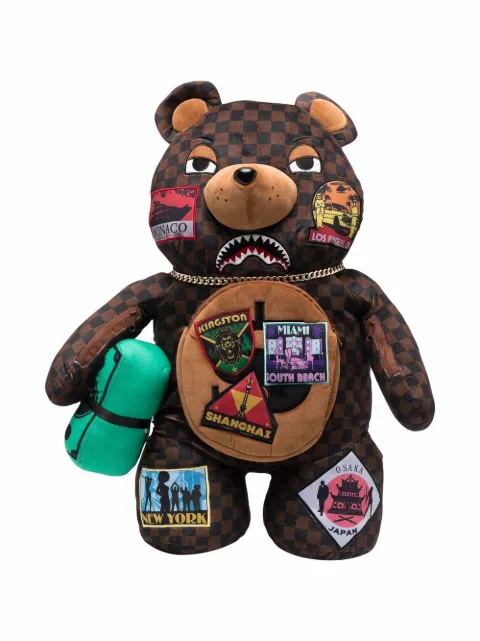 Sprayground patch-detail Teddy Bear Backpack - Farfetch