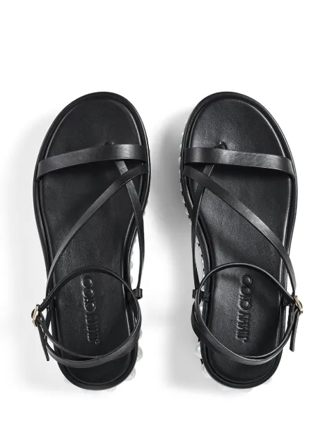 jimmy choo pine flat sandals