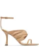 Imagem 1 de Jimmy Choo Sandália Ocean com salto 90mm e detalhe drapeado