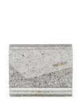 Jimmy Choo mini Candy glitter clutch bag - Grey