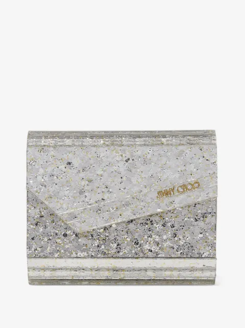 Jimmy Choo pochette Candy à effet pailleté