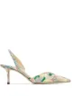 Image 1 of Jimmy Choo Thandi 65mm snakeskin pumps