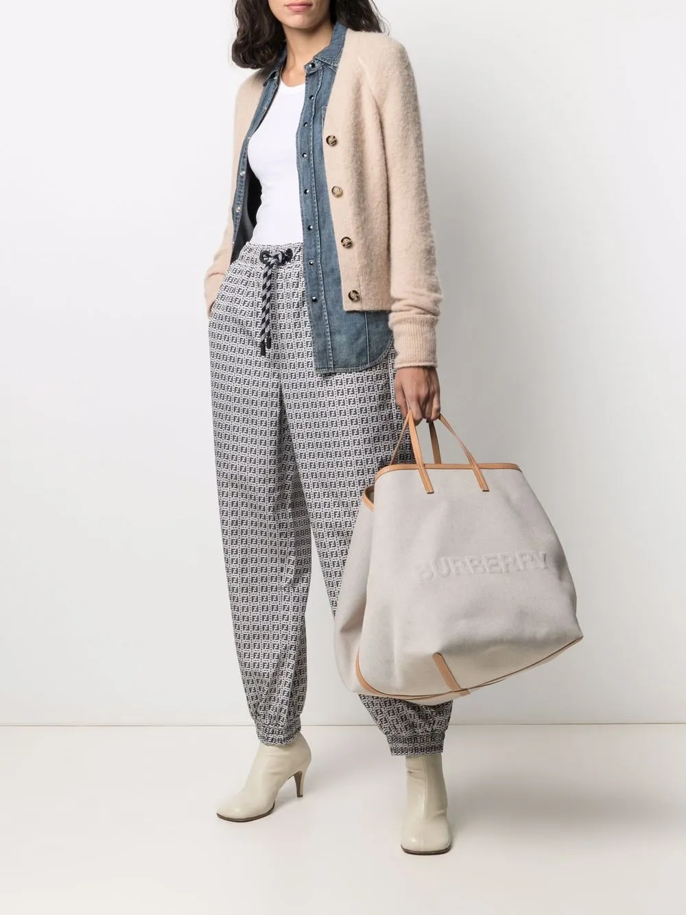 фото Fendi спортивные брюки с логотипом ff