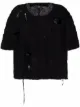 Image 1 of Y's distressed chunky-knit top
