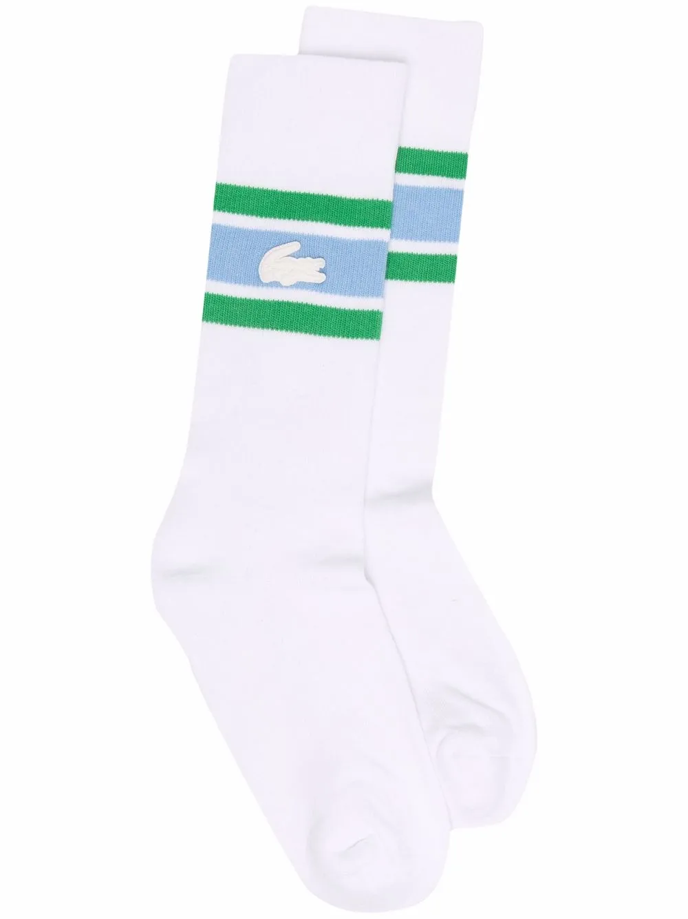 фото Lacoste полосатые носки с нашивкой-логотипом
