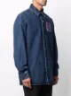 Raf Simons logo-patch denim shirt