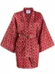 Imagen 1 de Atu Body Couture kimono de seda con estampado geométrico