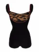 Image 2 of Atu Body Couture animal-print contrasting swimsuit