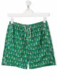 Image 1 of Mc2 Saint Barth Kids TEEN football-print swim shorts