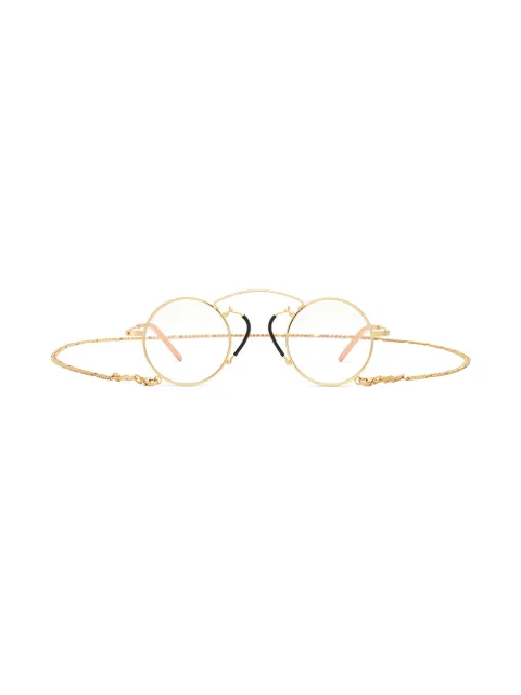 pince nez round frame glasses