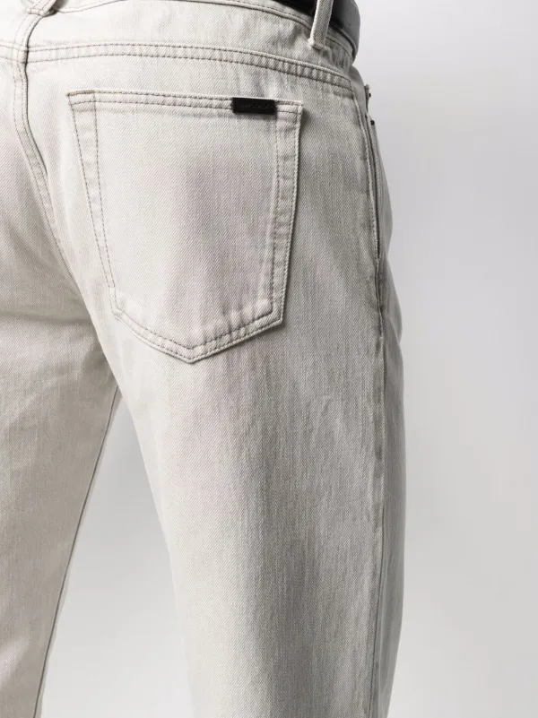 saint laurent cropped jeans