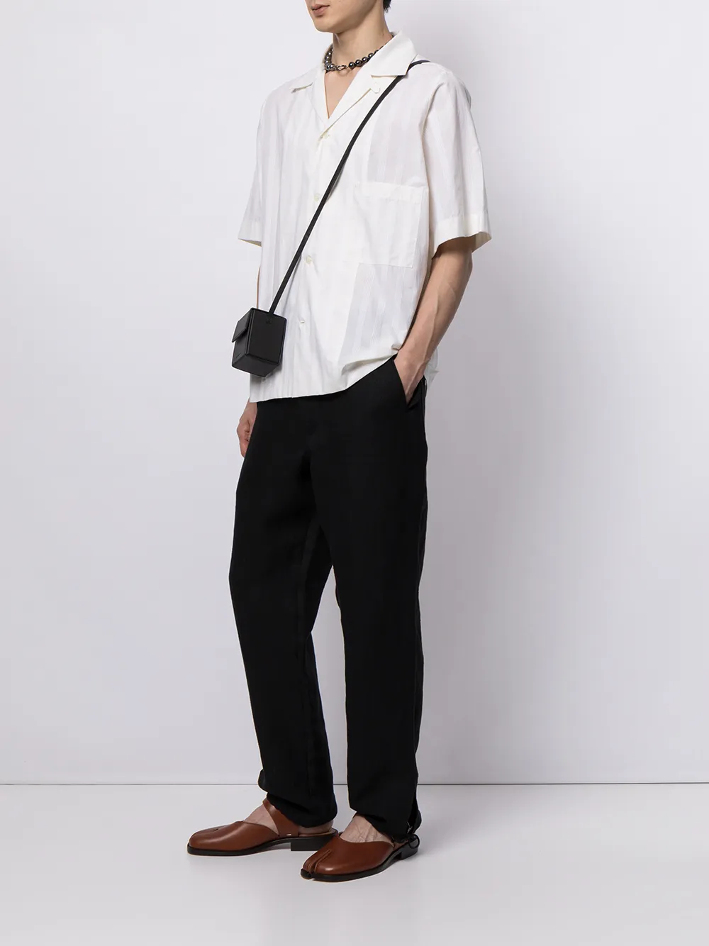 фото Maison margiela рубашка в полоску