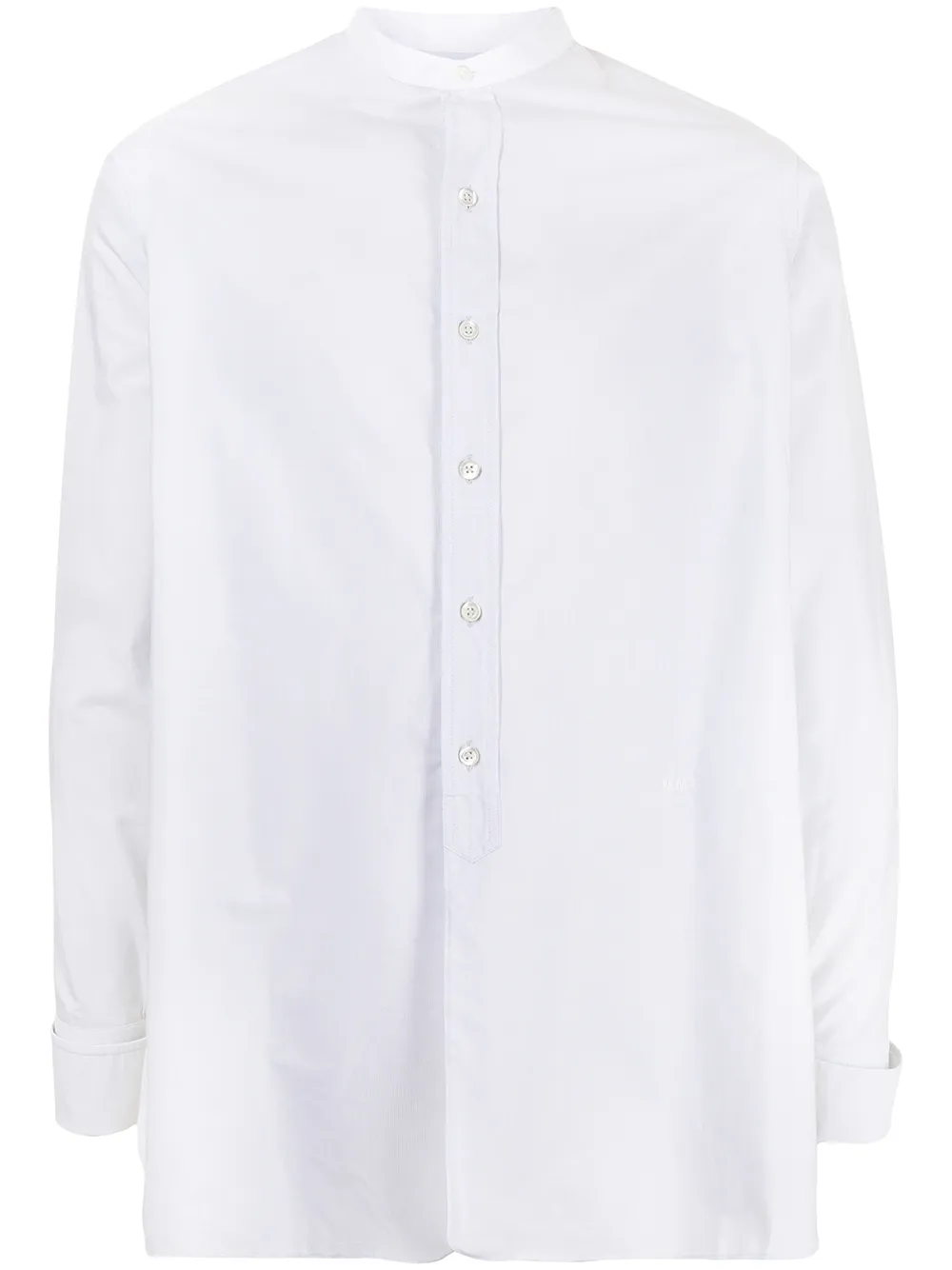 фото Maison margiela рубашка с воротником-стойкой и длинными рукавами