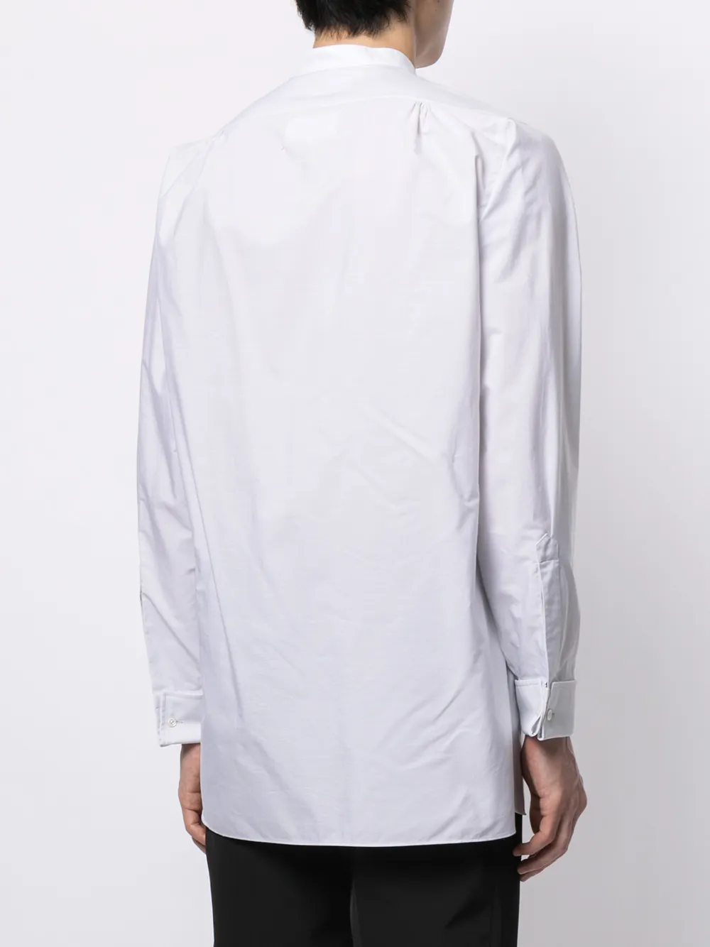 фото Maison margiela рубашка с воротником-стойкой и длинными рукавами