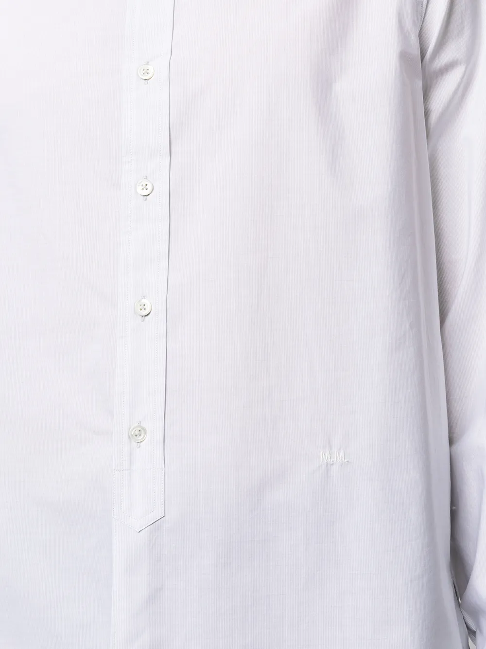 фото Maison margiela рубашка с воротником-стойкой и длинными рукавами
