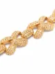 Oscar de la Renta cross-over link crystal bracelet