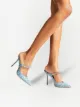 Jimmy Choo حذاء مفتوح 'بينغ' بطبعة جلد الفهد وكعب 100 ملم