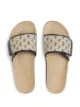 Jimmy Choo Fitz JC monogram slides
