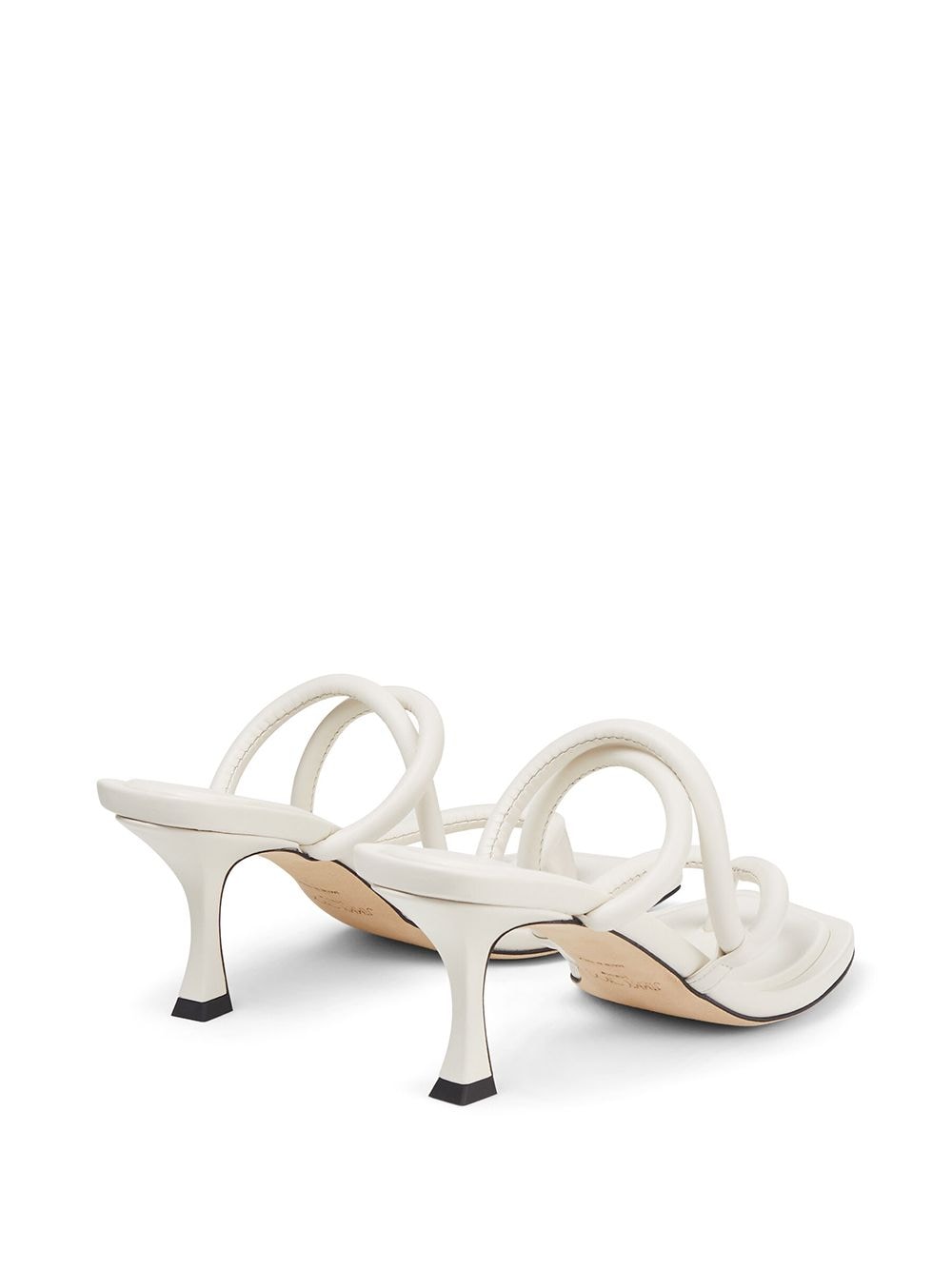 Shop Jimmy Choo Cape 70mm Strappy Sandals In White