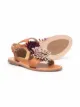 Image 2 of Gallucci Kids flower-detail leather sandals