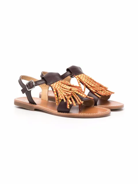 Gallucci Kids tassel trim sandals