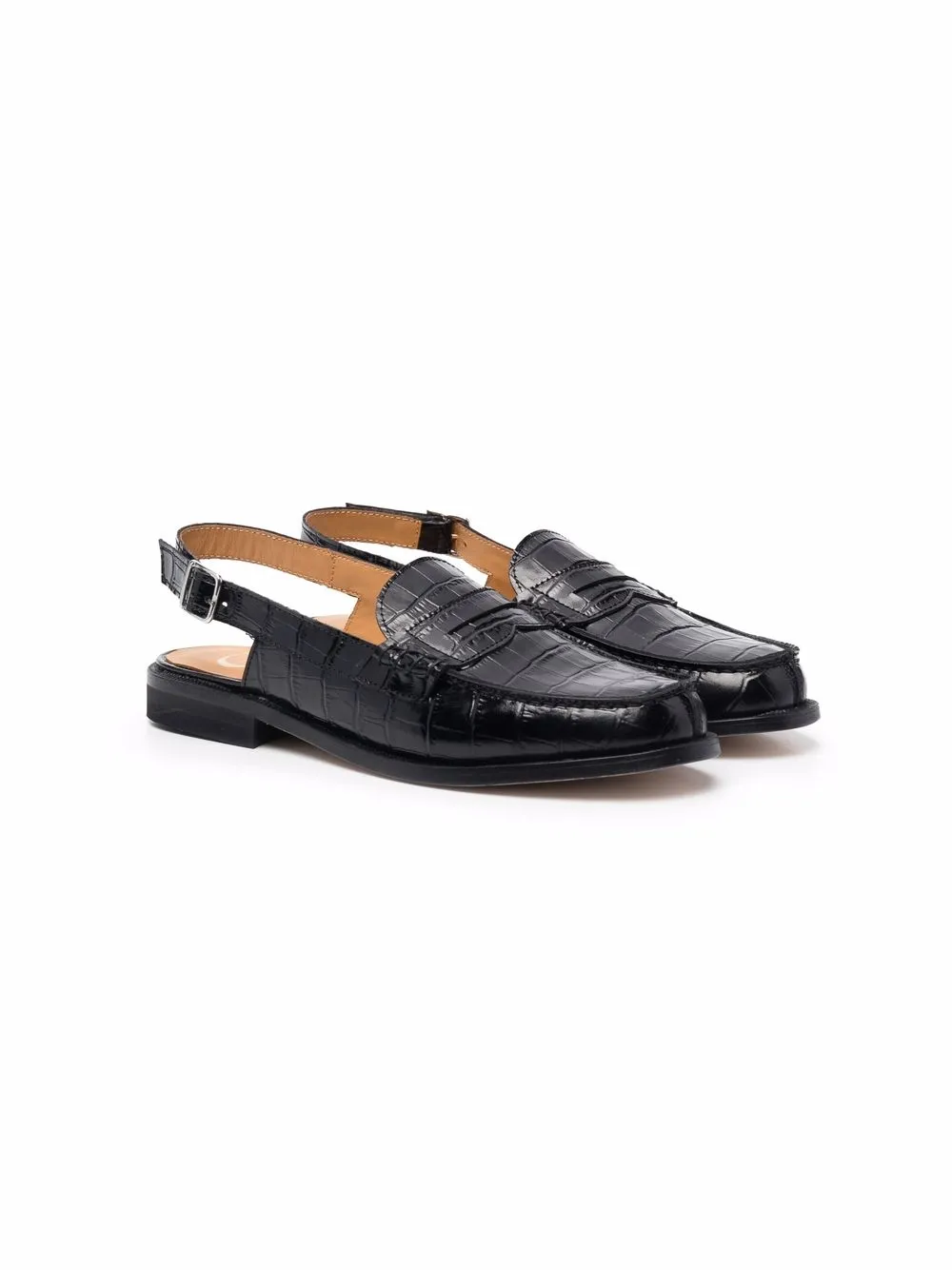 Image 1 of Gallucci Kids TEEN crocodile-effect loafers