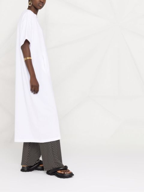 long cotton t shirt dress