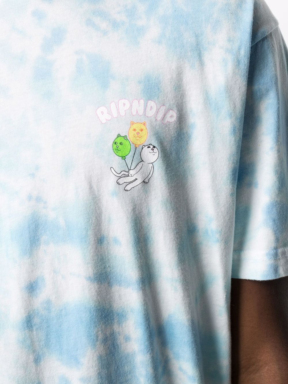 фото Ripndip футболка с логотипом и принтом тай-дай